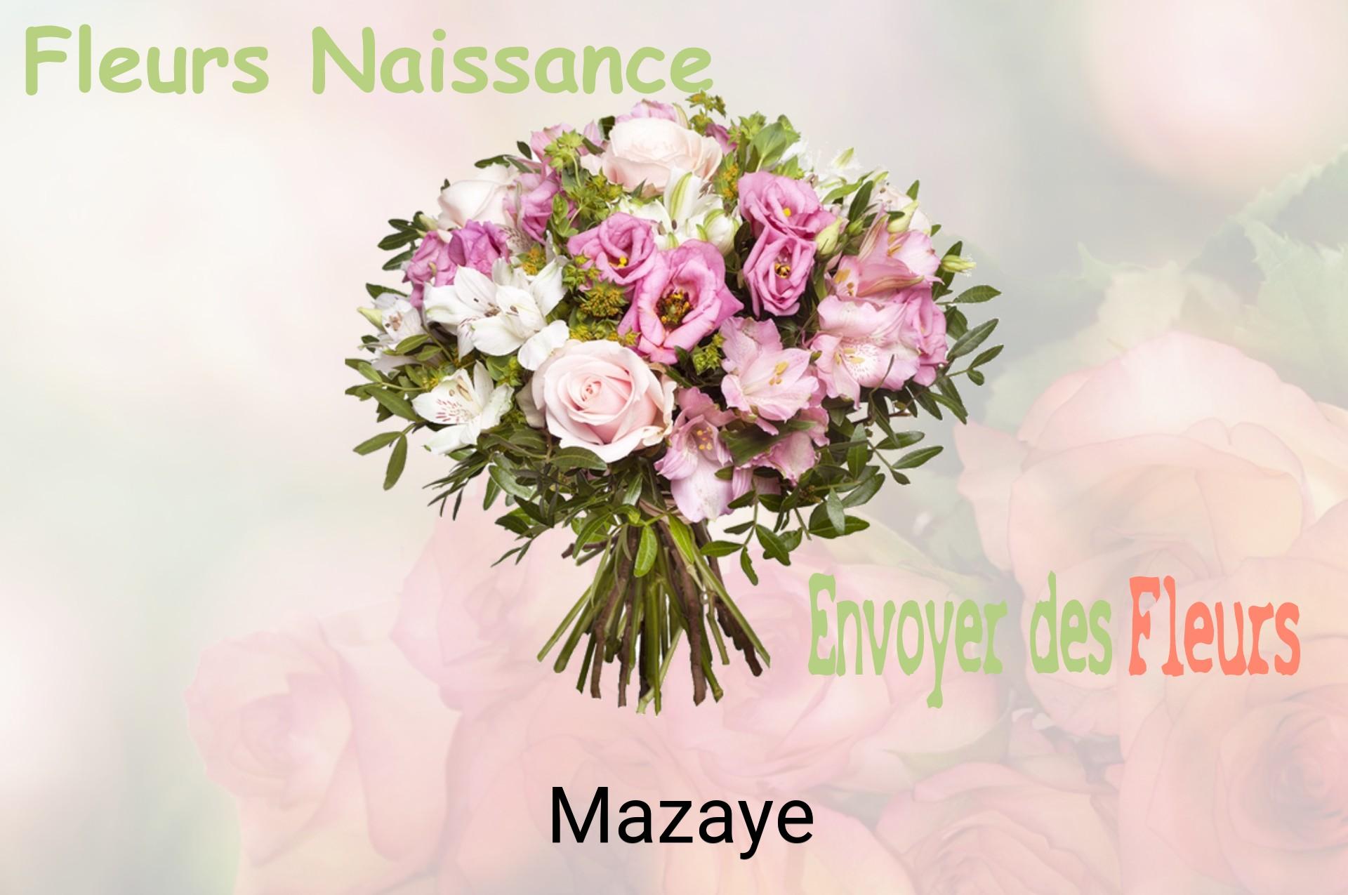 Bouquet de fleurs de naissance livré à Mazaye
